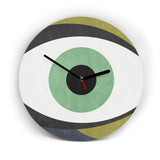 Wanduhr - Auge - Grün - 23 cm