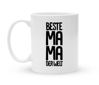 Tasse für Mama - Beste Mama der Welt - Kaffeebecher zum Schmunzeln - 325 ml - Handmade
