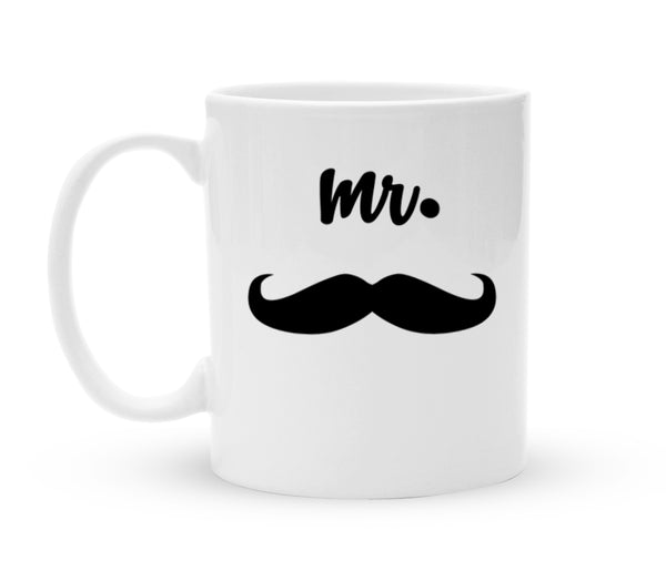 Tasse - Mr. Moustache - Kaffeebecher zum Schmunzeln - 325 ml - Handmade
