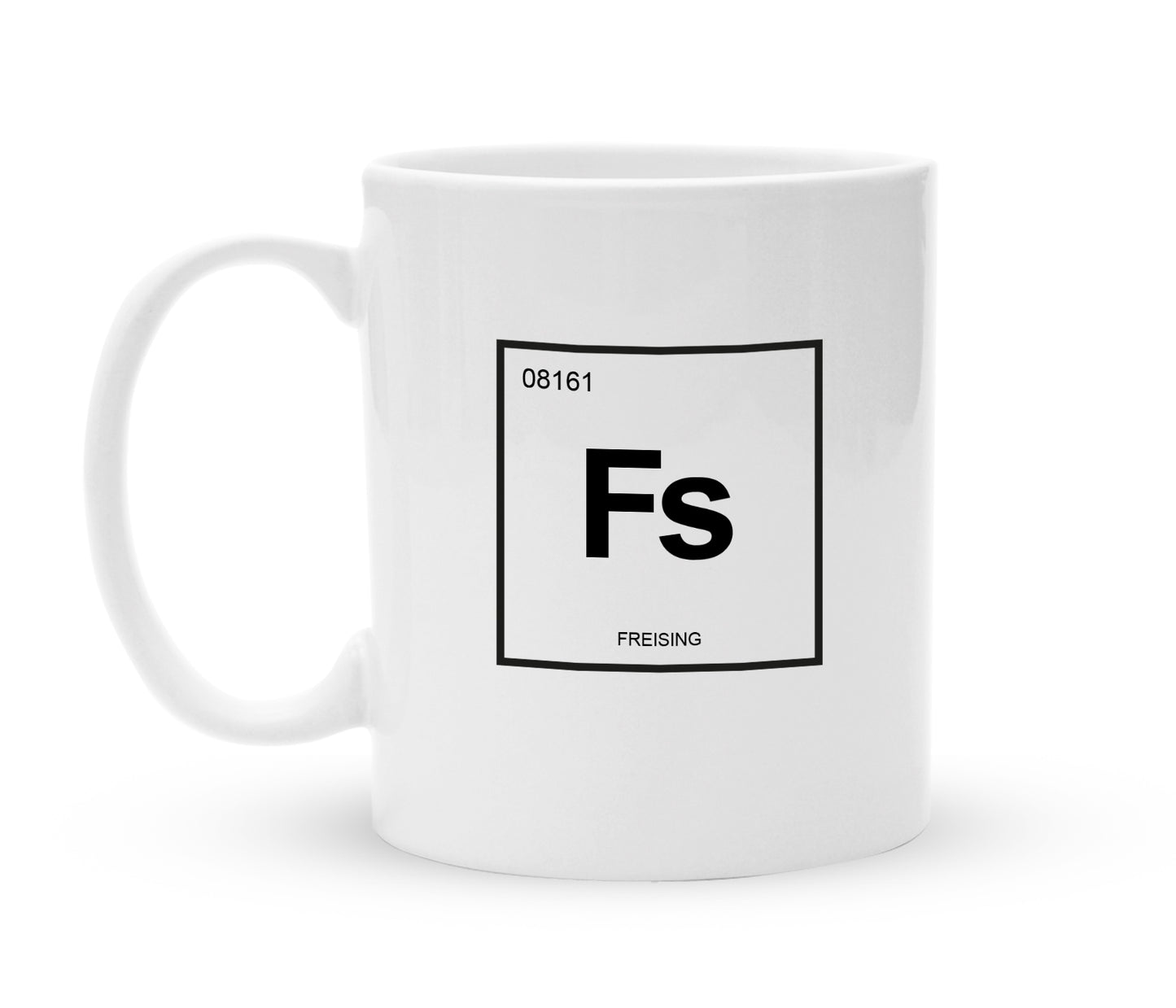 Tasse Freising - Chemie Style - Kaffeebecher zum Schmunzeln - 325 ml - Handmade