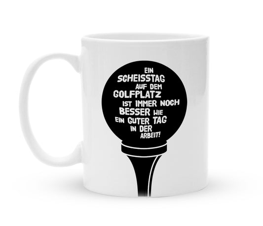Tasse für Golfer - Lieber beim Golfen - Kaffeebecher zum Schmunzeln - 325 ml - Handmade