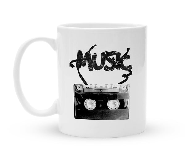 Tasse mit Motiv - Music Mixtape 80ties Generation - Kaffeebecher zum Schmunzeln - 325 ml - Handmade