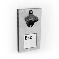 Flaschenöffner für die Wand - Escape - mit Magnet- mit Magnet - Coole und lustige Deko für die Küche