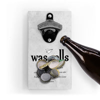 Flaschenöffner für die Wand - To Do vs Was Solls - mit Magnet- mit Magnet - Coole und lustige Deko für die Küche