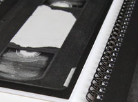 Notizbuch | 3 Stück | 80ties | Videokassette | VHS | DIN A5 | Videorekorder | Filme | Retro | Blankoblock | Für Filmfans | Notizblock