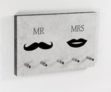 Schlüsselbrett - Typo - Mr und Mrs