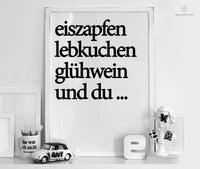 Print - Typo - Spruch - Wintermärchen