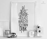 Print - Typo - Spruch - Drink