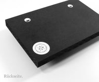 Schlüsselbrett - Typo - Zuhause ist wo keiner den Bauch einzieht