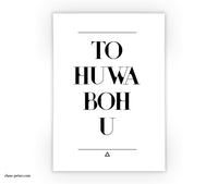 Print - Einwort - Tohuwabohu