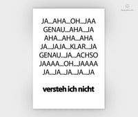 Print - Typo - Spruch - Aha