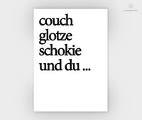 Print - Typo - Spruch - Couch