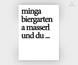 Print - Typo - Spruch - Minga