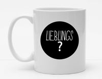 Personalisierbare Tasse mit Namen - Lieblingsmensch - 325ml - Handmade