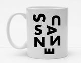 Personalisierbare Tasse mit Namen - Buchstaben Chaos - 325ml - Handmade
