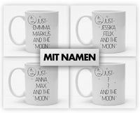 Personalisierbare Tasse mit Namen - Just the Moon - 325ml - Handmade
