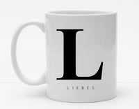 Personalisierbare Tasse mit Buchstaben und Namen - 325ml - Handmade