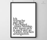 Print - Typo - Spruch - Gelassenheit