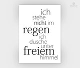 Print - Typo - Spruch - Duschen