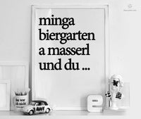 Print - Typo - Spruch - Minga