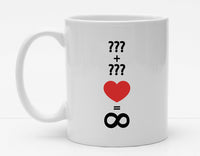 Personalisierbare Tasse mit Namen - Unendliche Liebe - 325ml - Handmade