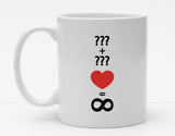 Personalisierbare Tasse mit Namen - Unendliche Liebe - 325ml - Handmade