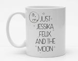 Personalisierbare Tasse mit Namen - Just the Moon - 325ml - Handmade