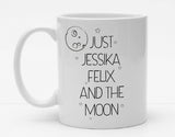 Personalisierbare Tasse mit Namen - Just the Moon - 325ml - Handmade