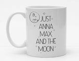 Personalisierbare Tasse mit Namen - Just the Moon - 325ml - Handmade
