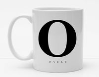 Personalisierbare Tasse mit Buchstaben und Namen - 325ml - Handmade