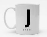 Personalisierbare Tasse mit Buchstaben und Namen - 325ml - Handmade