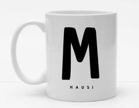 Personalisierbare Tasse mit Buchstaben und Namen - 325ml - Handmade