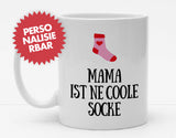 Personalisierbare Tasse mit Namen – Du bist eine coole Socke - 325ml - Handmade