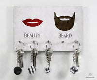 Schlüsselbrett - Typo - Beauty & Beard