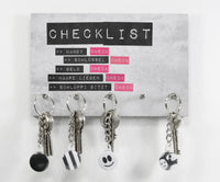 Schlüsselbrett - Typo - Checklist für Girls