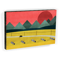 Schlüsselbrett - Design - Journey - Geometric Landscape