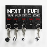 Schlüsselbrett - Typo - Next Level - Das Leben ist ein Spiel