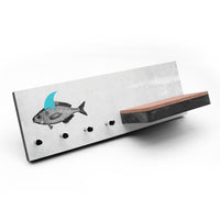 Schlüsselbrett mit Ablage - Fish - 4 Haken - Holz und Kork