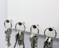 Schlüsselbrett mit Ablage - Zuhause - 4 Haken - Holz und Kork
