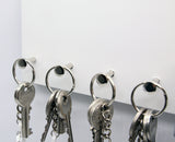 Schlüsselbrett mit Ablage - Love - Personalisierte Initialen - 4 Haken - Holz und Kork