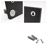 Schlüsselbrett mit Ablage - don´t forget - Black - 4 Haken - Holz und Kork