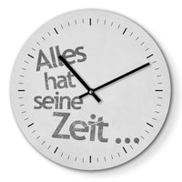 Wanduhr – Alles hat seine Zeit - 30cm – clausminuspeter