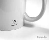 Tasse mit Spruch - Alle Zeit der Welt - Kaffeebecher zum Entspannen - 325 ml - Handmade
